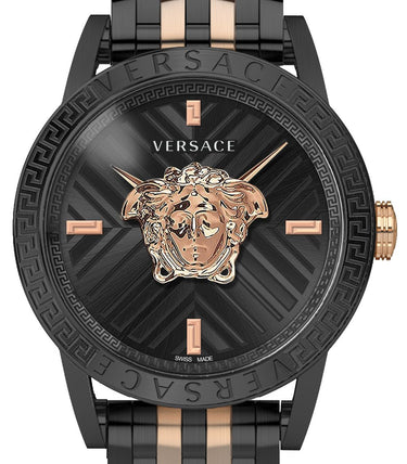 Versace Herren Armbanduhr 43 mm Armband Edelstahl CODE RESTYLING
